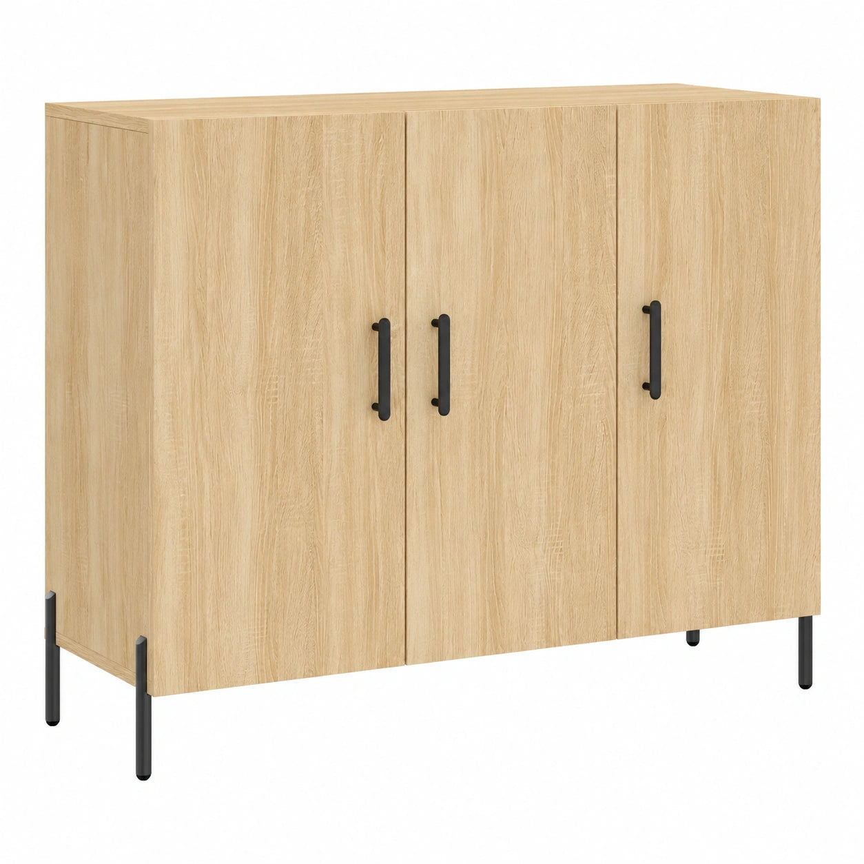 Moderne Sideboard in Sonoma-Eiche mit Metallbeinen f¨¹r das Wohnzimmer