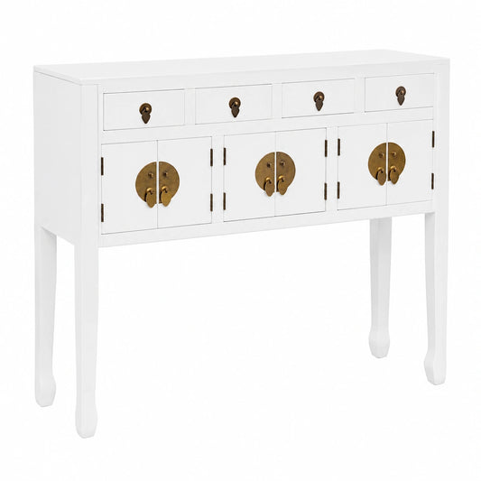 Chinesisches Sideboard aus Massivholz in Wei? von vidaXL