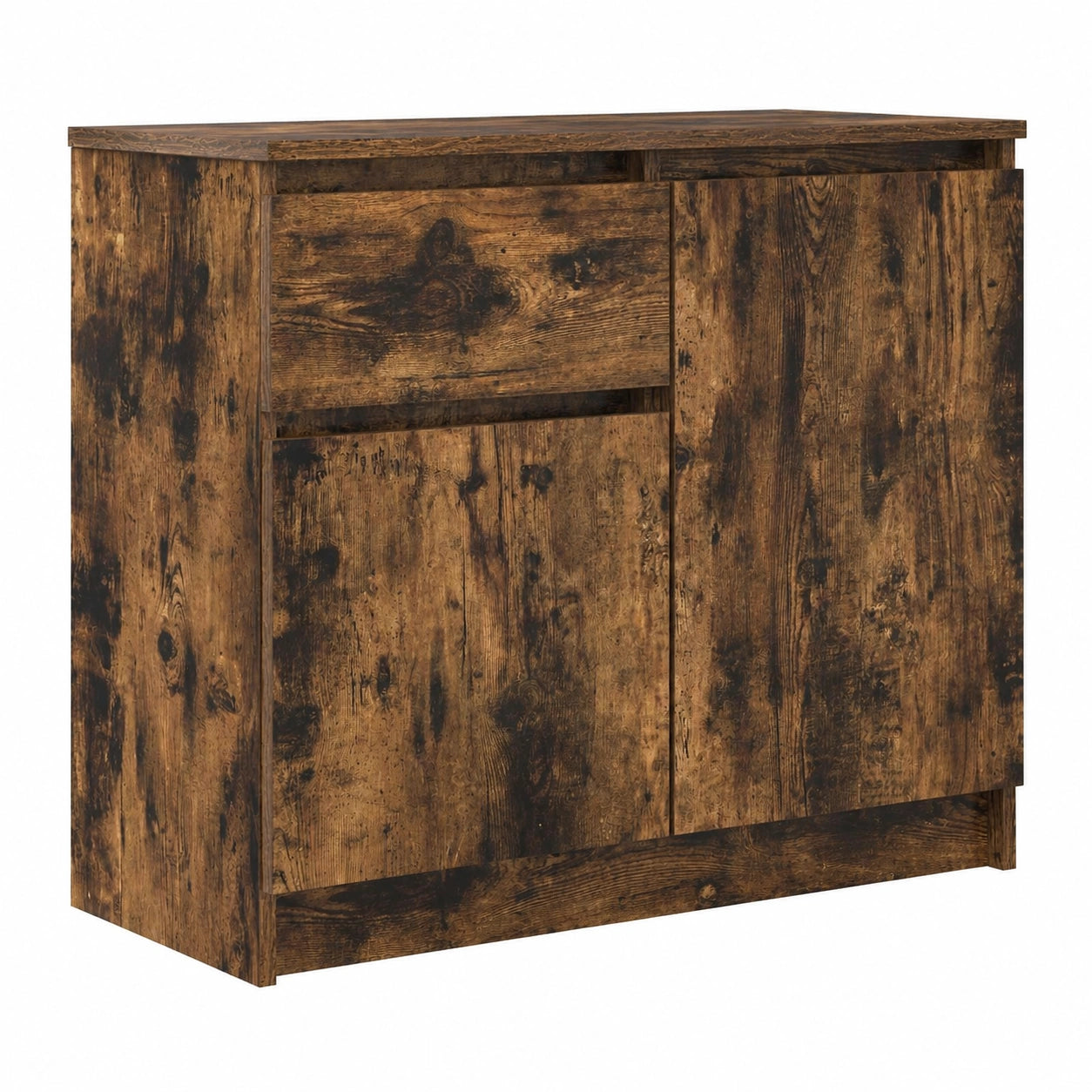 Moderner Sideboard mit Schublade, R?uchereiche, 71x35x65 cm, Holzwerkstoff, vielseitig einsetzbar