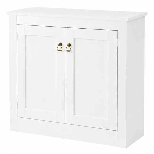 Moderner Buffetschrank aus Holz mit verstellbaren Einlegeb?den, 110 cm, Wei?
