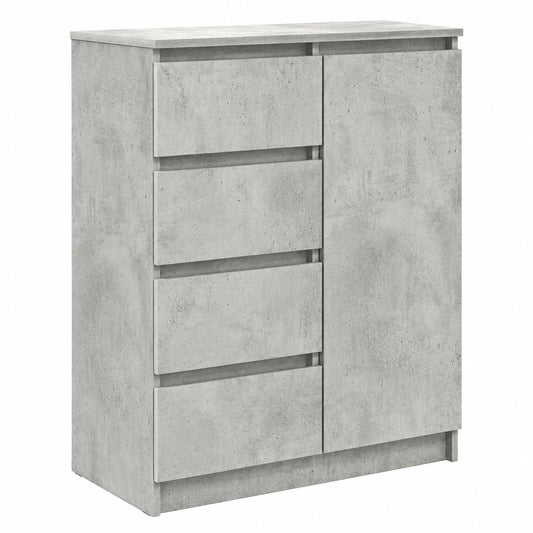 Moderner Sideboard in Betongrau mit Schubladen 71x35x84 cm aus Holzwerkstoff