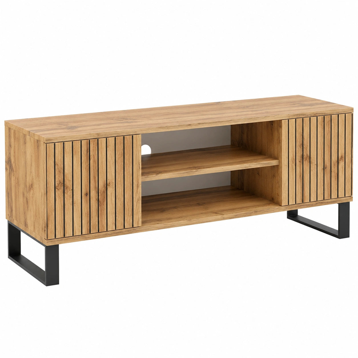 Industrieller TV-Schrank Focus 135 cm | Fernsehtisch Wohnzimmer M?bel